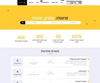 Parnoose.co.il(פרנוסה) Screenshot