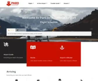 Paroairport.com(Paro International Airport (Bhutan)) Screenshot