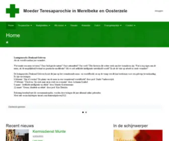 Parochiemerelbekeoosterzele.be(Moeder Teresaparochie in Merelbeke en Oosterzele) Screenshot