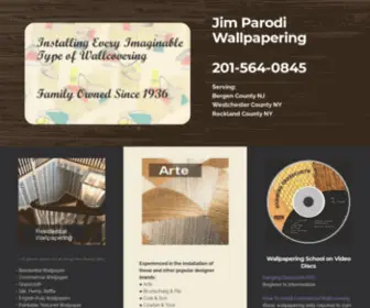 Parodipalace.com(Jim Parodi Wallpapering installs every type of wallpaper in Northern New Jersey) Screenshot