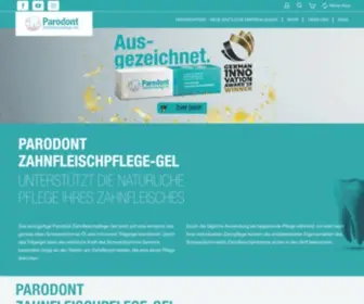 Parodont-Gel.de(Zahnfleischpflege von Parodont ► wirksam bei) Screenshot