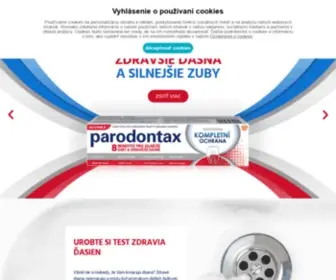 Parodontax.sk(Help Protect Your Gums With parodontax) Screenshot
