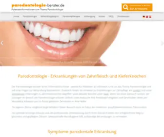 Parodontologie-Berater.de(Parodontitis, Gingivitis) Screenshot