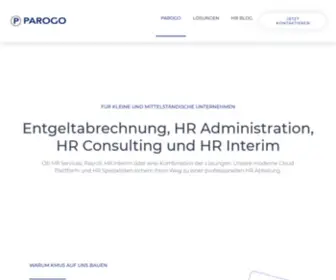 Parogo.de(Der HR Partner für KMU in Sachen Payroll Services & HR Admin) Screenshot