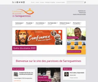 Paroisses-Sarreguemines.fr(Paroisses Sarreguemines) Screenshot