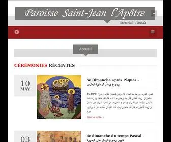 Paroissestjeanlapotre.ca(Paroisse Saint) Screenshot