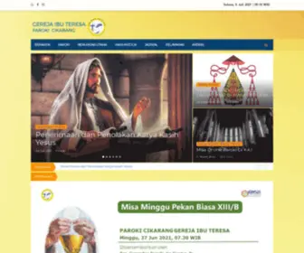 Parokicikarang.or.id(Paroki Cikarang Gereja Ibu Teresa) Screenshot