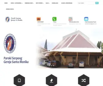 Parokiserpong-Monika.org(Paroki Serpong Gereja St.Monika) Screenshot