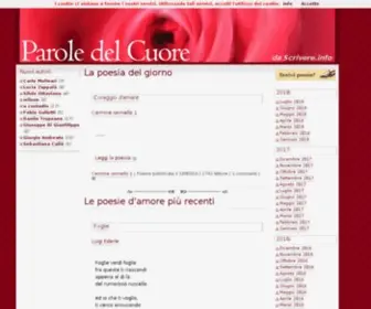 Paroledelcuore.com(Poesie d'Amore) Screenshot