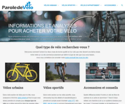 Paroledevelo.com(Bicyclettes) Screenshot
