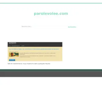 Parolevolee.com(Parole volée ) Screenshot