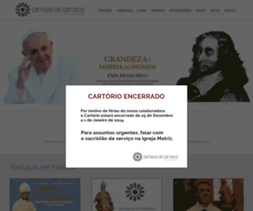 Paroquiadebarcelos.org(Paróquia de Santa Maria Maior) Screenshot