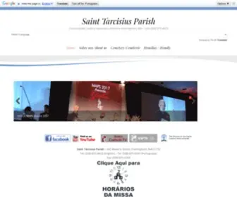 Paroquiasaotarcisio.org(Saint Tarcisius Parish) Screenshot