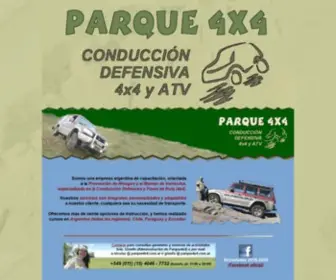 Parque4X4.com.ar(Manejo defensivo 4x4 conducción segura seguridad vial todo terreno fuera de ruta Curso offroad cuatriciclos pesados national safety council cesvi Manejo seguro ambulancias isev ANSV prevención accidentes) Screenshot