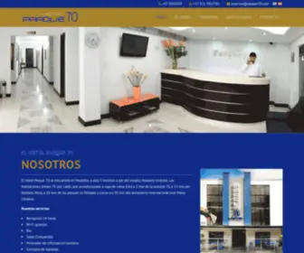 Parque70.com(Hotel Parque 70 Medellin) Screenshot