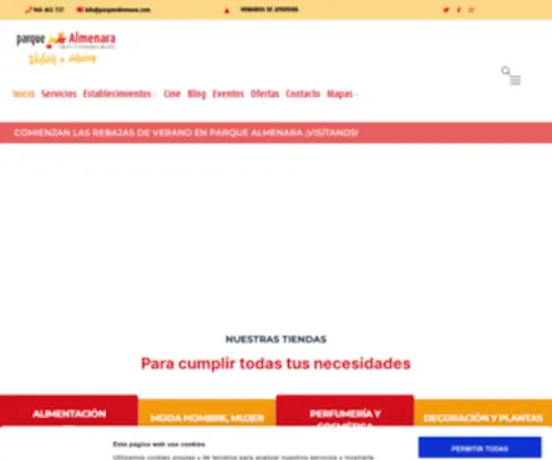Parquealmenara.com(Parque Almenara) Screenshot