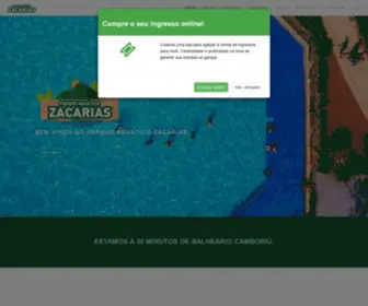 Parqueaquaticozacarias.com.br(Parque Aquático Zacarias) Screenshot