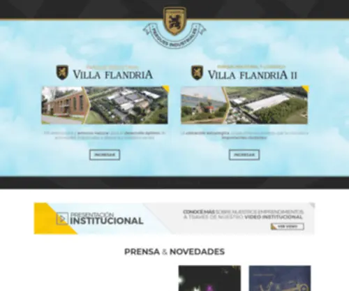 Parqueflandria.com.ar(Parques Industriales Villa Flandria) Screenshot