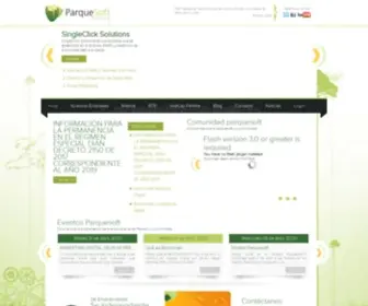 Parquesoftpereira.com(Parquesoft Risaralda) Screenshot