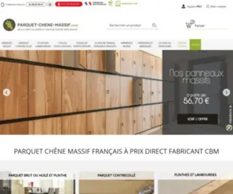 Parquet-Chene-Massif.com(Fabricant) Screenshot