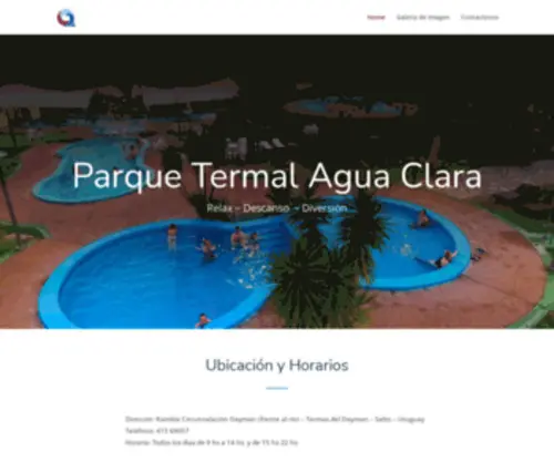 Parquetermalaguaclara.com.uy(Parque Termal Agua Clara) Screenshot