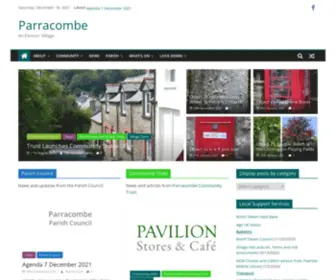 Parracombe.org.uk(An Exmoor Village) Screenshot