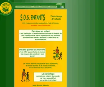 Parrainages.org(Parrainage d'enfants avec SOS Enfants) Screenshot