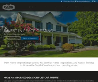 Parrhomeinspection.com(Greenville South Carolina Certified Home Inspection) Screenshot