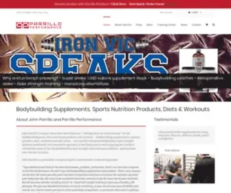 Parrilloperformance.com(Parrillo Performance) Screenshot