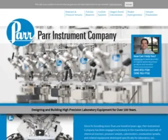 Parrinst.com(Parr Instrument Company) Screenshot
