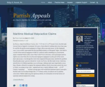 Parrishappeals.com(Philip Parrish) Screenshot