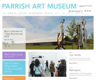 Parrishart.org(Parrish Art Museum) Screenshot