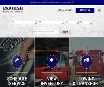 Parrishtrucksandequipment.com(Parrish Trucks & Equipment) Screenshot