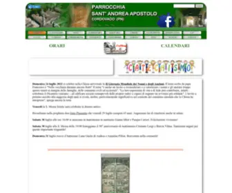 Parrocchiacordovado.it(Parrocchia Cordovado) Screenshot