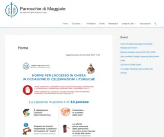 Parrocchiedimaggiate.it(Parrocchie di Maggiate) Screenshot