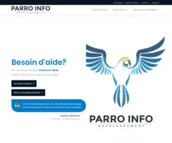 Parroinfo.net(Conception de site web) Screenshot