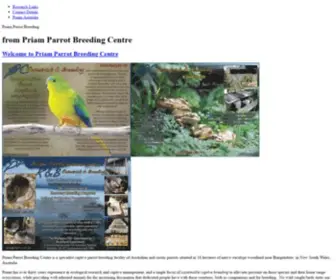 Parrotbreeding.com.au(From Priam Parrot Breeding) Screenshot