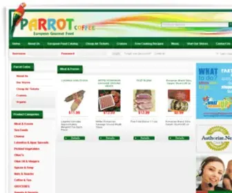 Parrotcoffee.com(European food. Balkan & Mediterranean) Screenshot