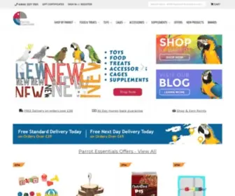 Parrotessentials.co.uk(Parrot Shop) Screenshot