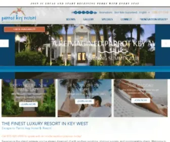 Parrotkeyresort.com(Florida Key West hotels) Screenshot