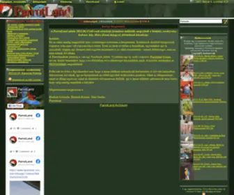 Parrotland.hu(Az elsĹ magyar papagĂĄj portĂĄl) Screenshot
