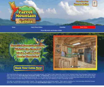 Parrotmountaincabins.com(Parrot Mountain Cabins) Screenshot