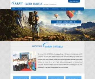 Parrytravels.com(Parry Travels) Screenshot