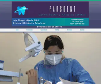 Parsdent.cl(Clinica Parsdent) Screenshot