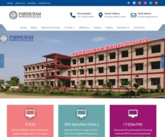 ParshurammahavidyalayajHansi.org(Parshuram) Screenshot