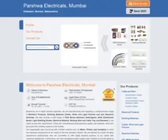 Parshwaelectricals.com(Cable and Wire) Screenshot