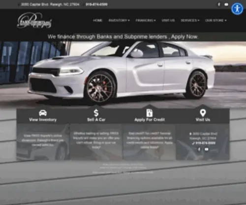 Parsimportsnc.com(Used Cars Raleigh NC) Screenshot