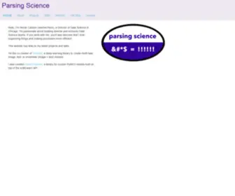 Parsingscience.com(Parsing Science) Screenshot