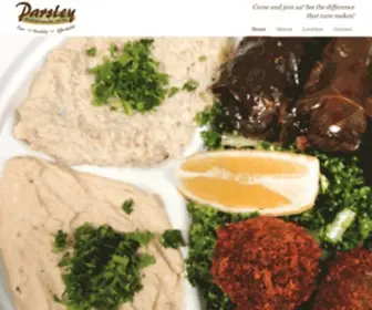 Parsleymg.com(Catering in Grand Rapids) Screenshot