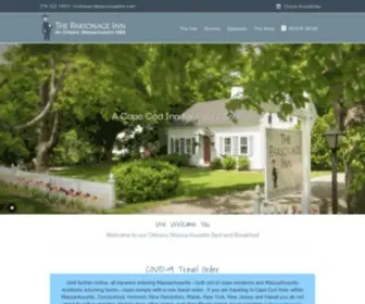 Parsonageinn.com(Orleans Massachusetts lodging at The Parsonage Inn) Screenshot